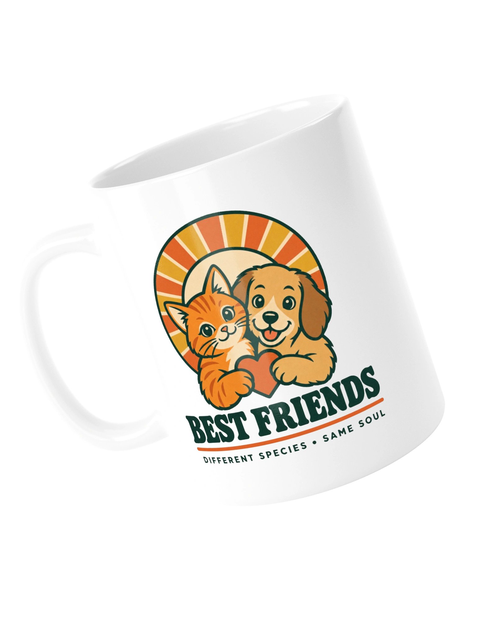 Best Friends Cat & Dog Mug – Different Species, Same Soul product image (13)