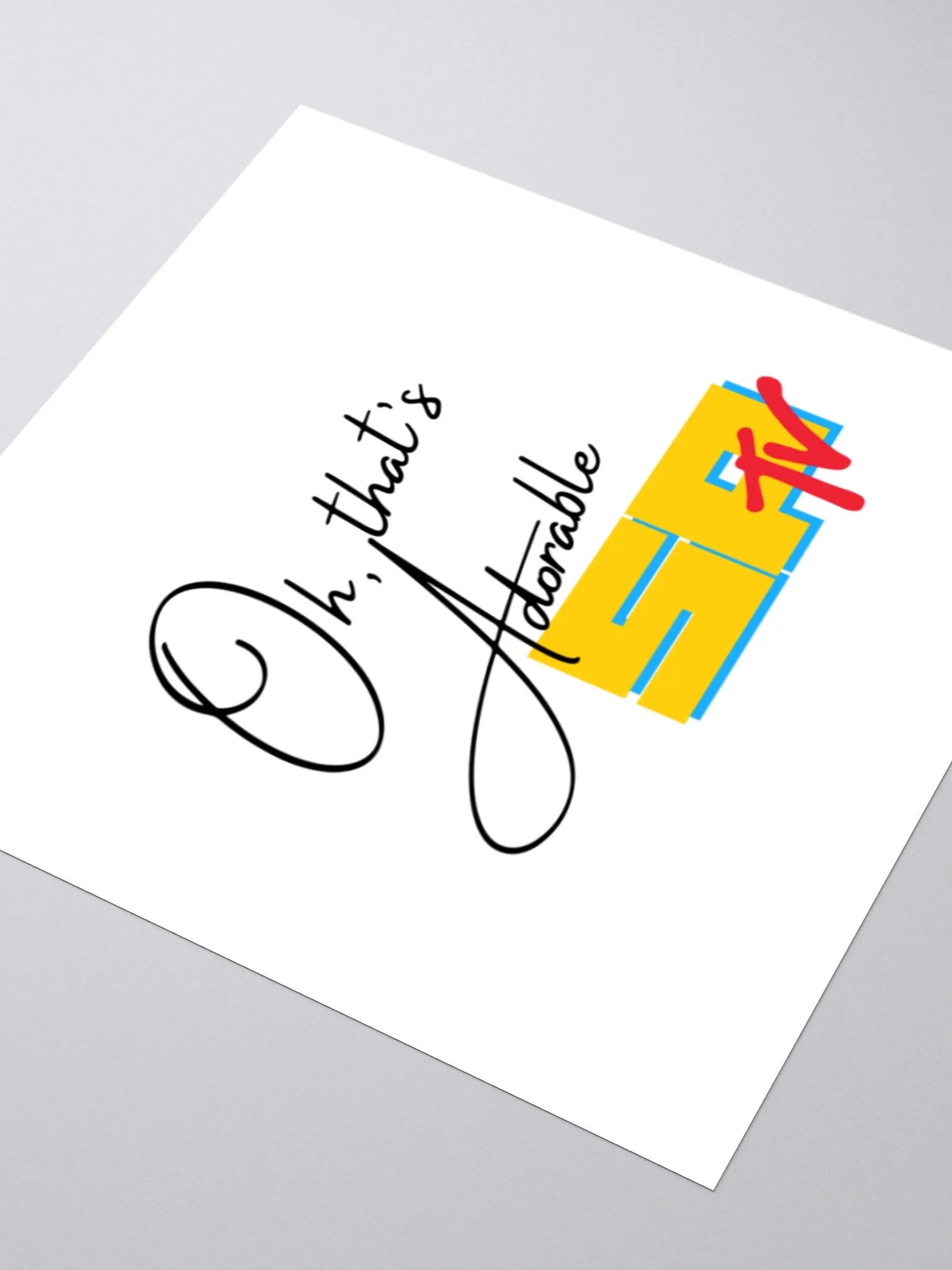 Oh That's Adorable - Color SPTV Sticker product image (3)