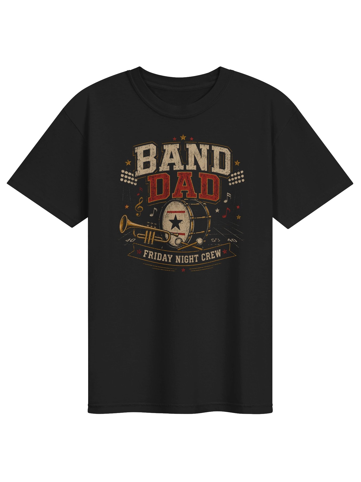 Band Dad T-Shirt | Vintage Friday Night Marching Band Tee product image (1)