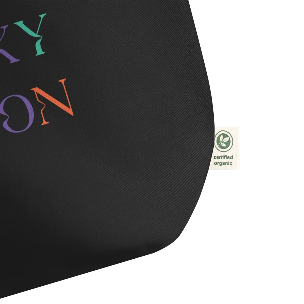 Spooky Season Sombrero Ghost Colorful Organic Cotton Tote product image (4)