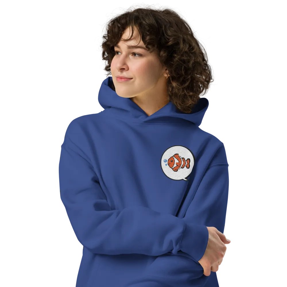Clownfish TV Embroidered Unisex Oversized Hoodie product image (14)