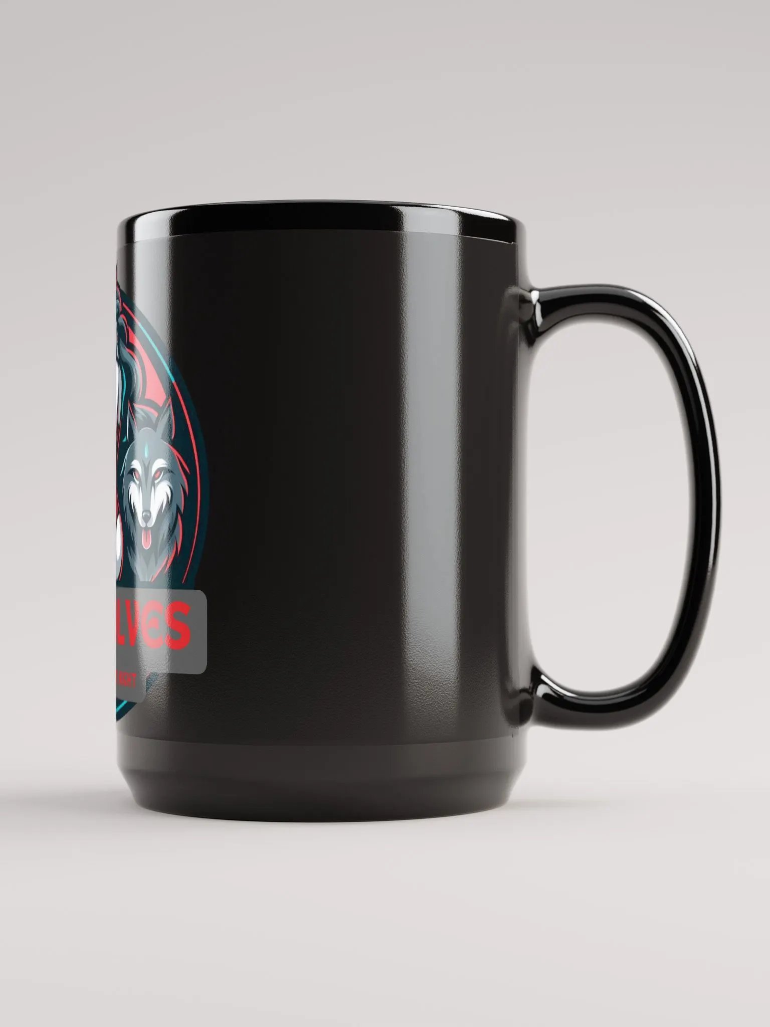 SHE WOLVES Black Glossy Mug product image (1)