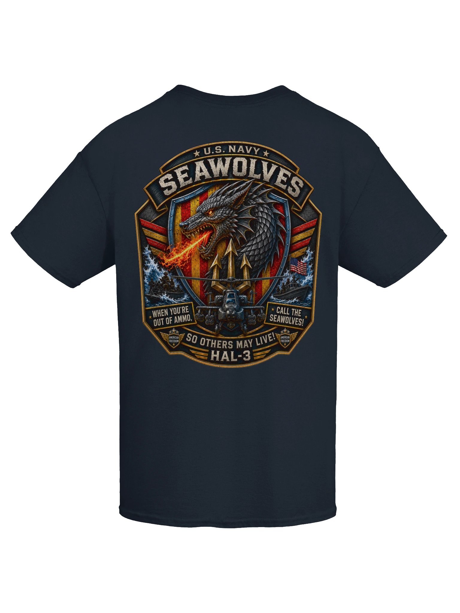 U.S. Navy Seawolves HAL-3 Legacy Tee | American Freedom Edition product image (14)