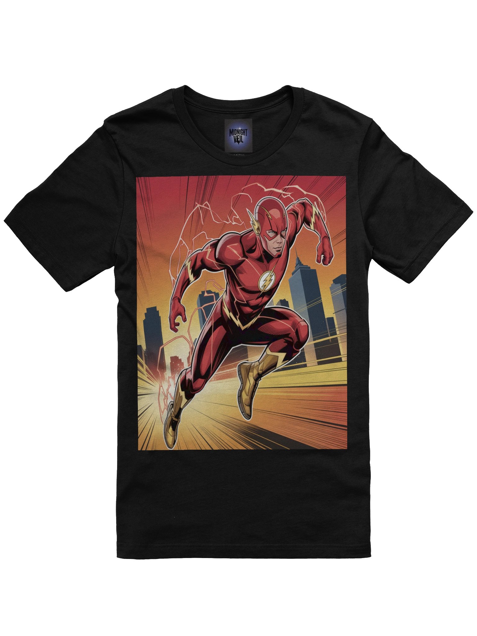 Aurora Blitz: The Flash Sunset Velocity T-Shirt product image (3)