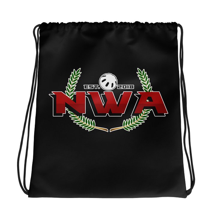 NWA Drawstring Bag (Black) product image (1)