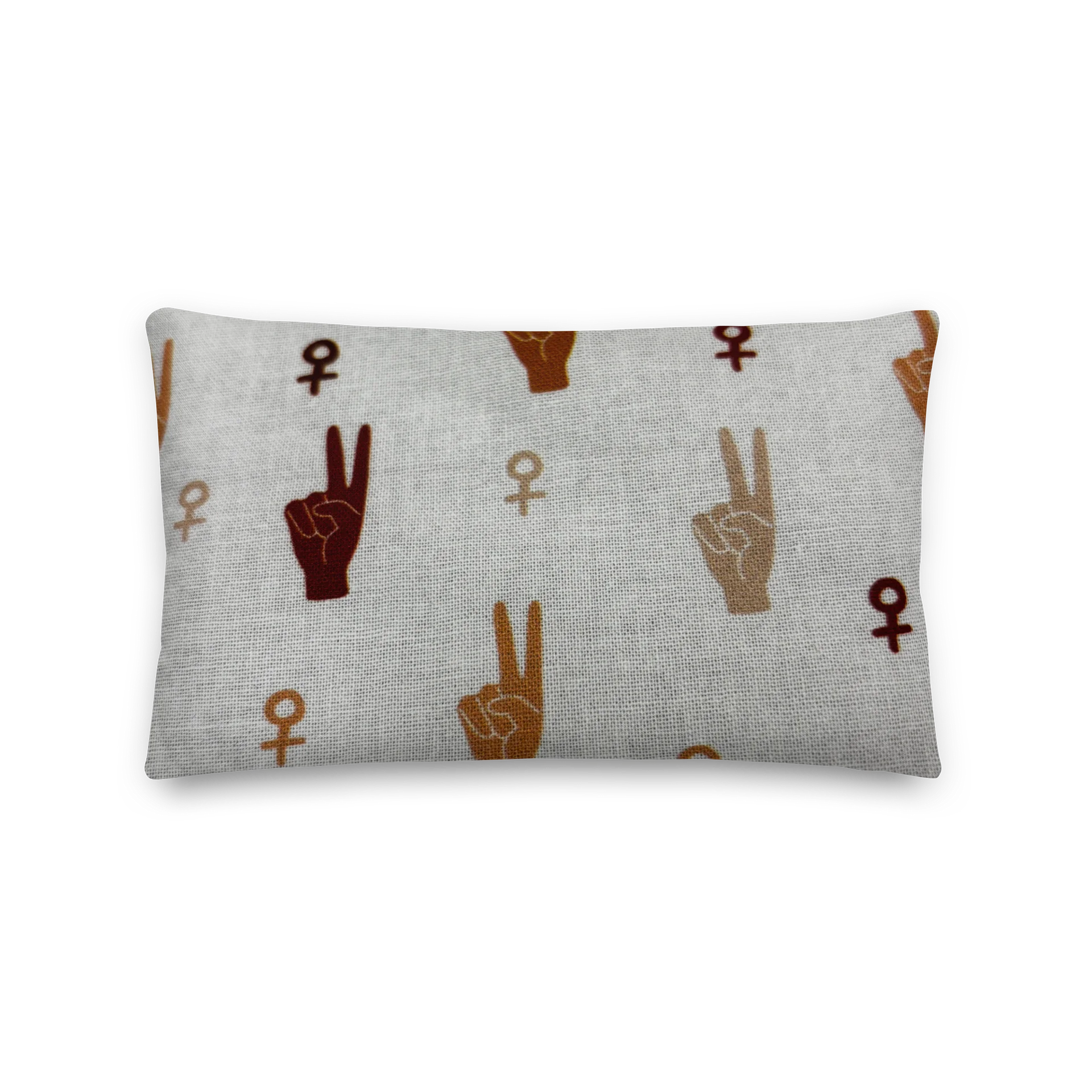 Boho Hand Sign & Venus Symbol Pillow product image (1)