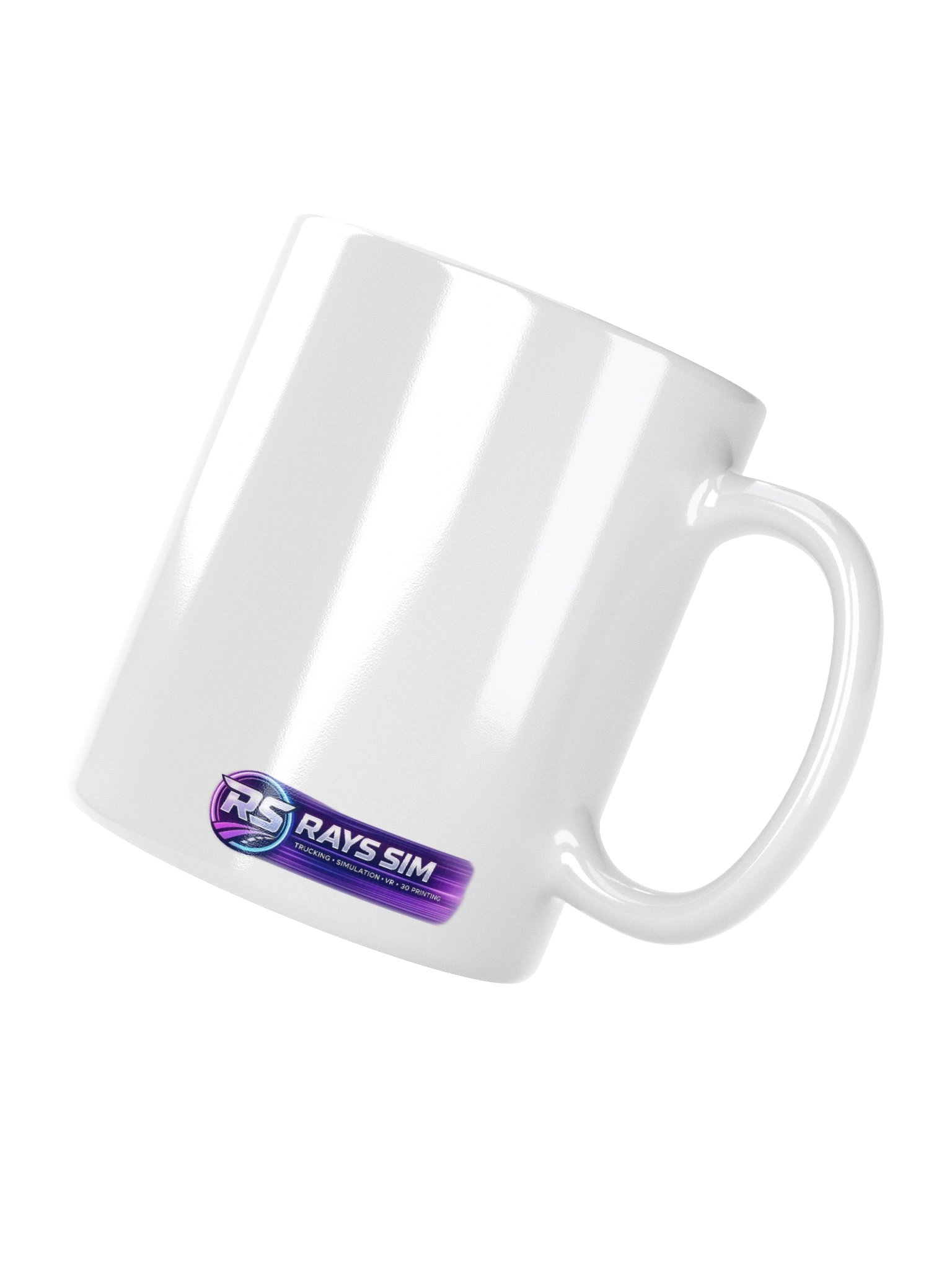 Futuristic RS Logo White Glossy Mug product image (11)