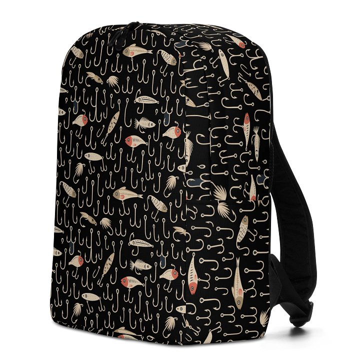 Fisherman’s Backpack – Hooks & Lures Pattern product image (2)