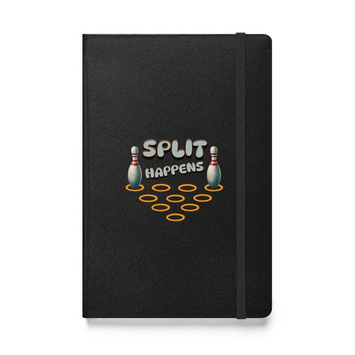 Split Happens 10pin Bowling Hardcover Notebook product image (1)