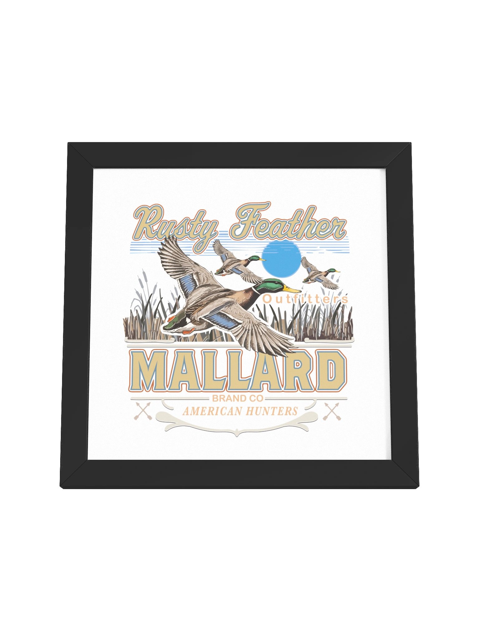 Rusty Feather Mallard Hunters Framed Poster product image (31)