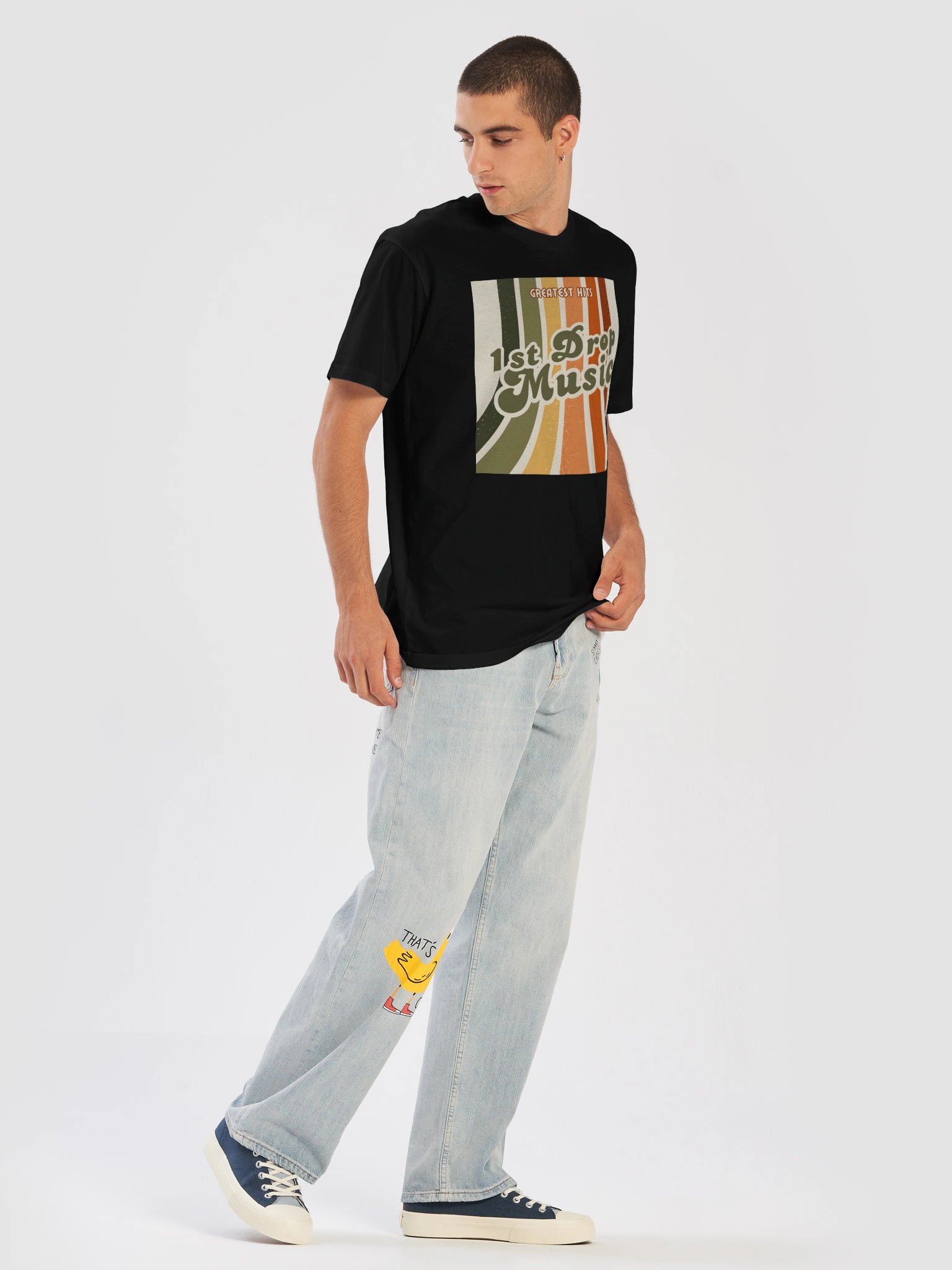 1st Drop Music Retro Record Sleeve T-shirt product image (5)