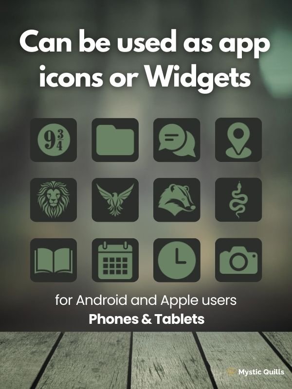 Dark Arts Aesthetic Minimalist App Icon Pack for Phones and Tablets Android and IOS product image (4)