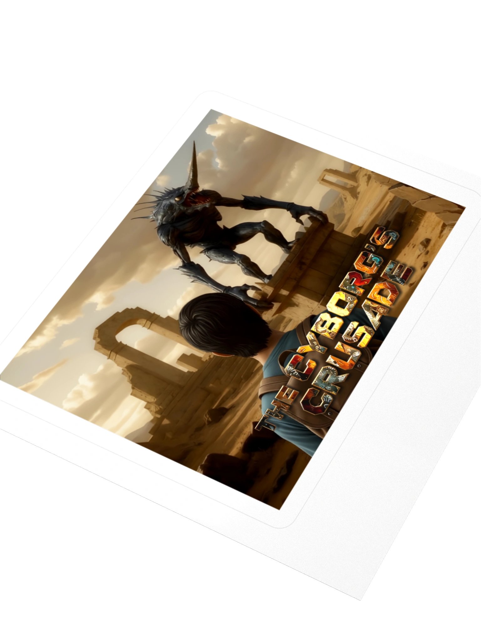 A sticker depicting James Hunter arriving at the mysterious statue product image (3)