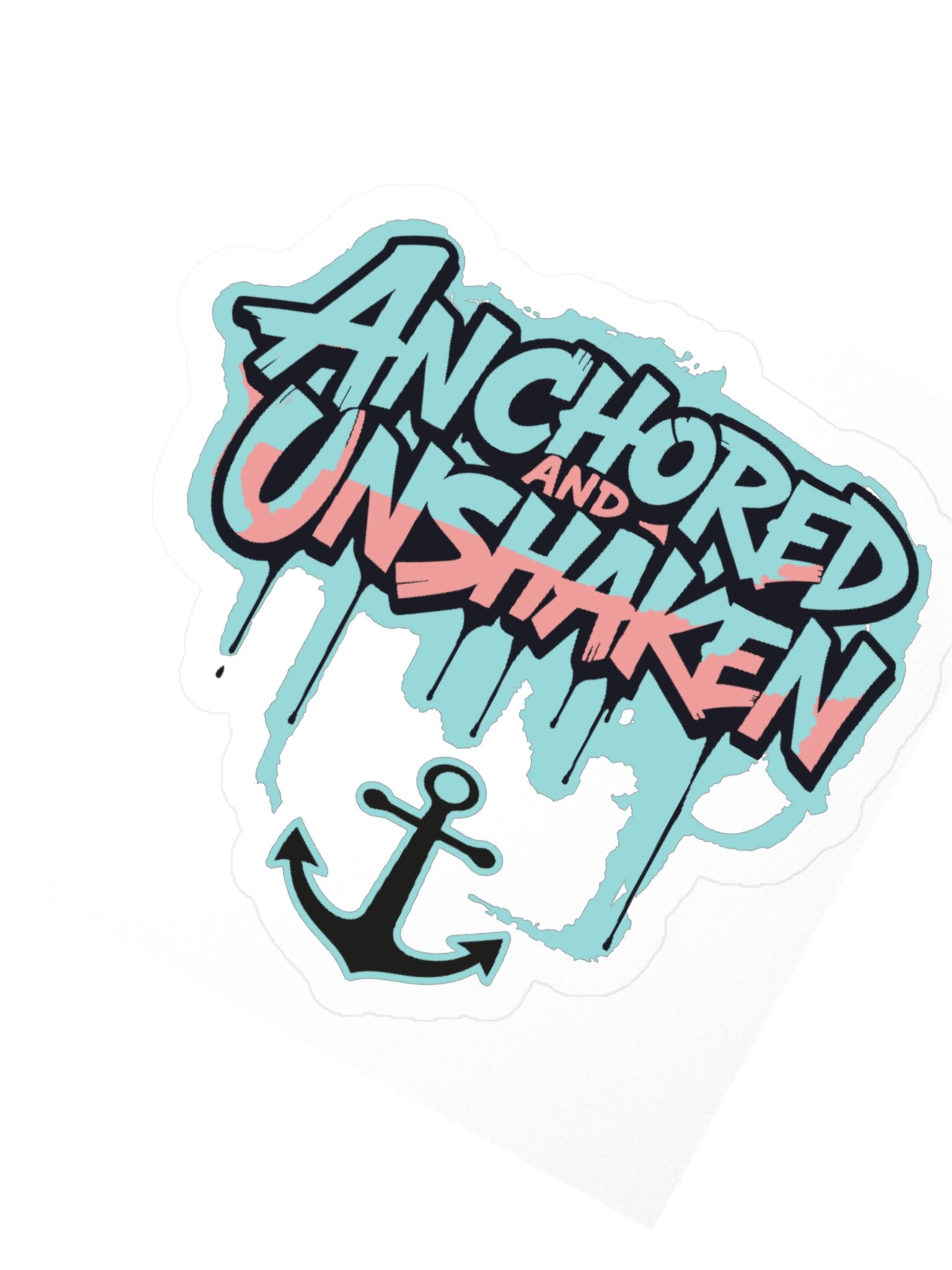 Anchored and Unshaken Vinyl Sticker product image (3)