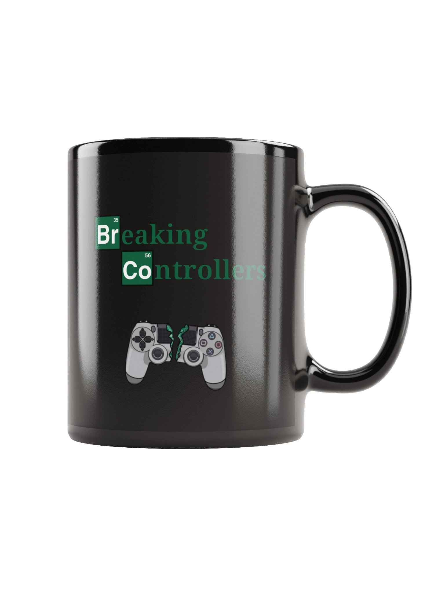 [WOR Shop] Breaking Controllers - Black Ceramic Mug product image (1)