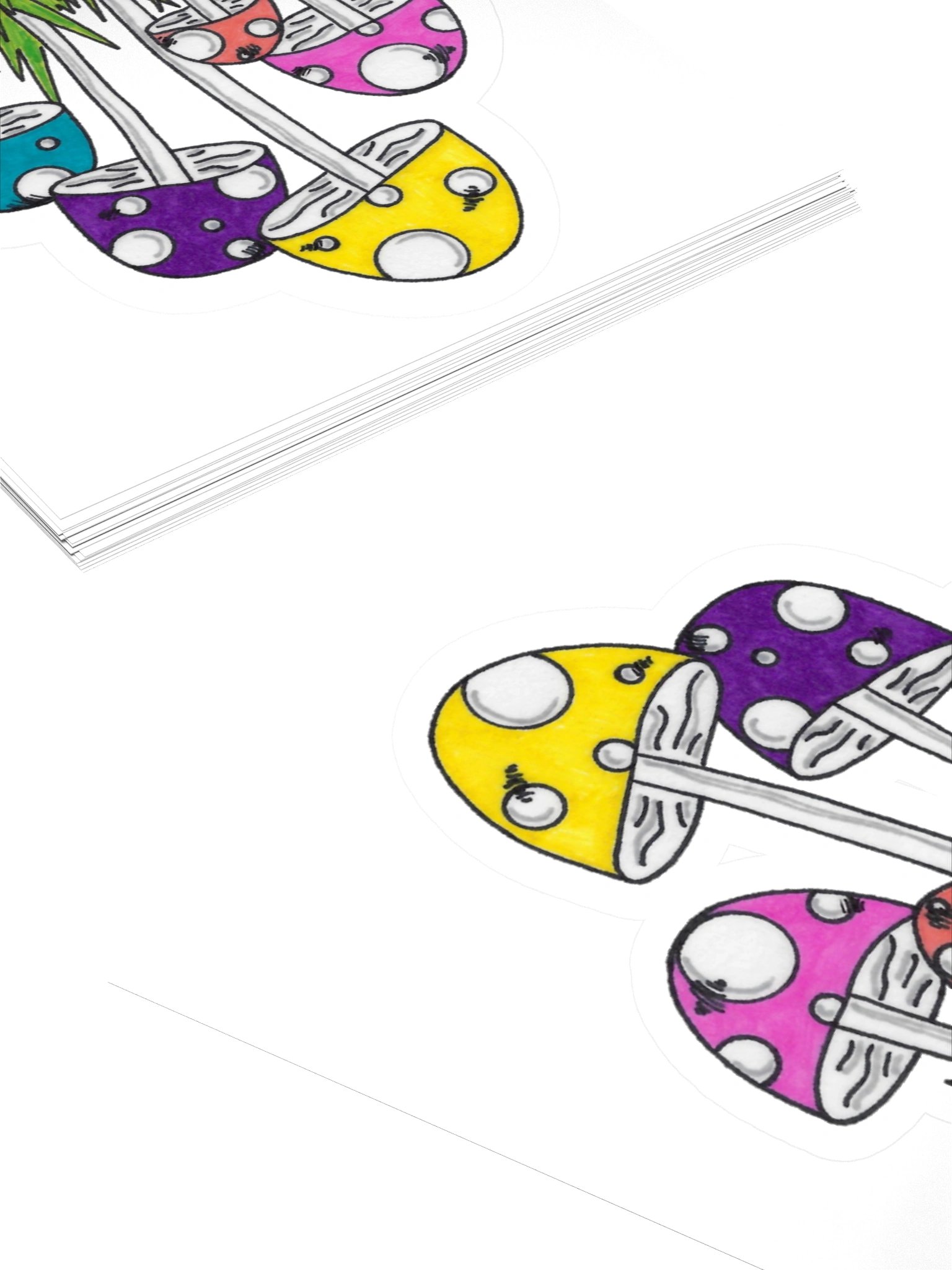 Rainbow Mushrooms Sticker product image (4)