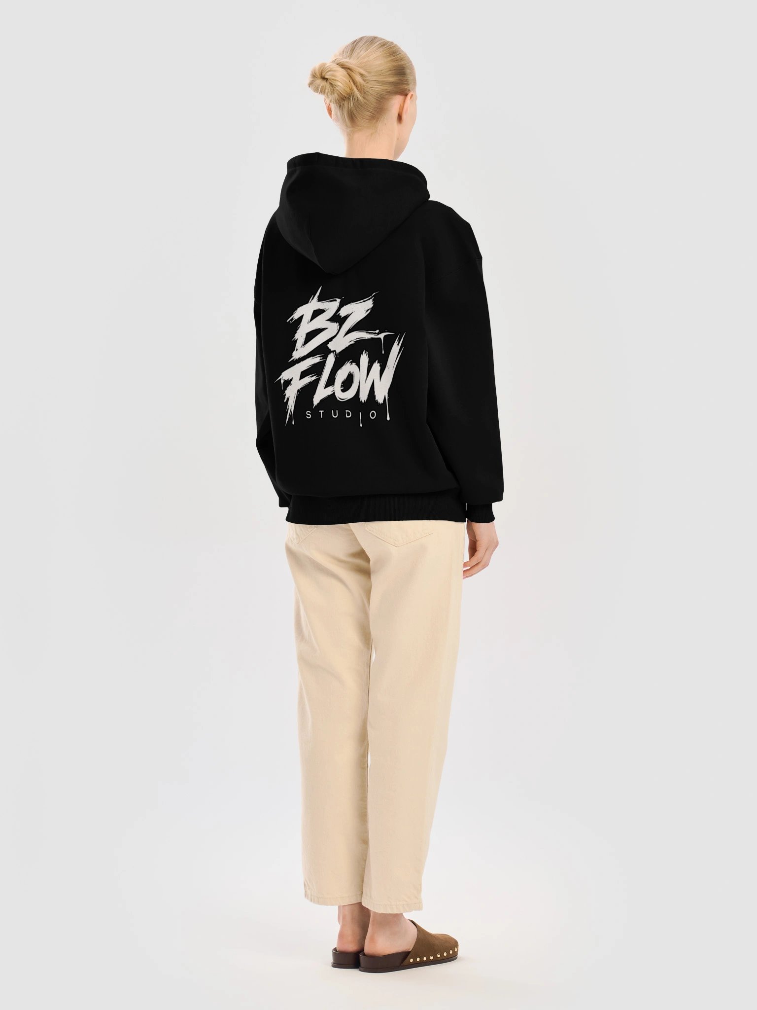 BZ FLOW STUDIO Signature Brush Logo Hoodie product image (46)