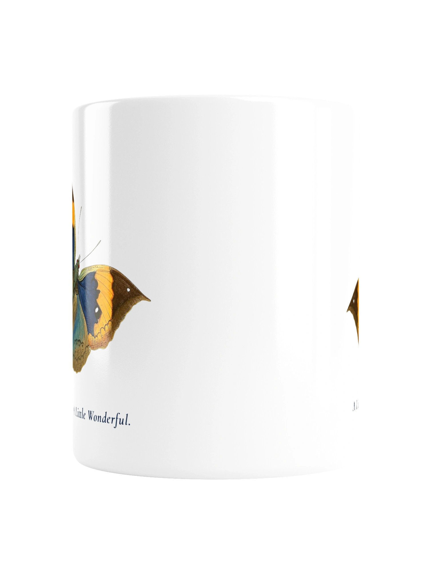 Vintage Butterfly Ceramic Mug - Botanical Art Coffee Cup | BioGardn product image (4)
