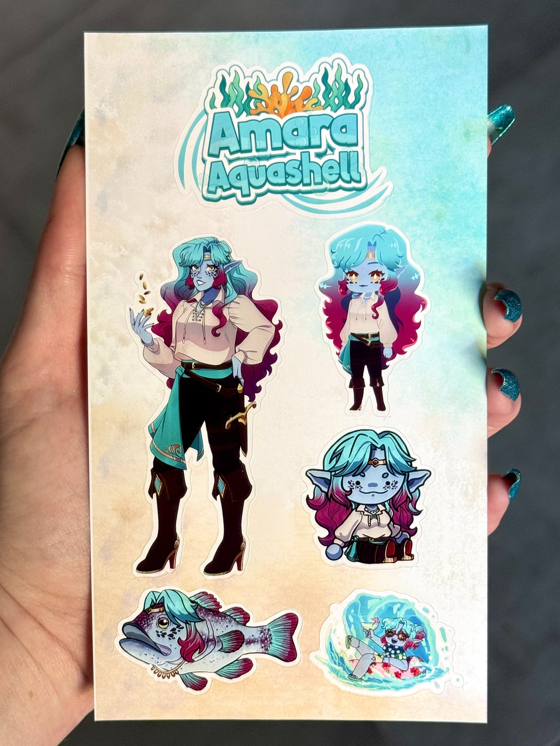 Amara Aquashell Sticker Sheet product image (1)