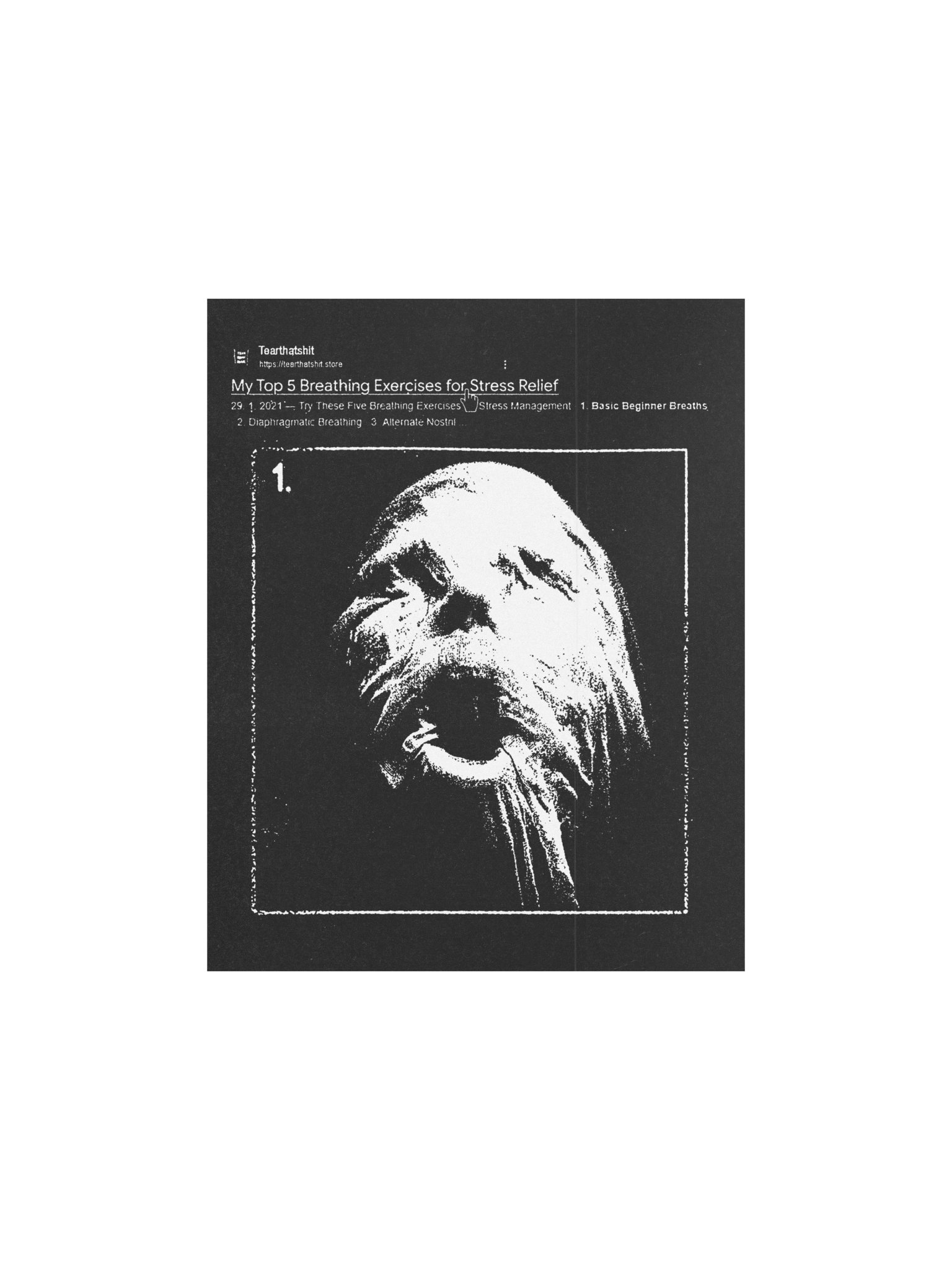 STRESS RELIEF BLACK POSTER product image (1)