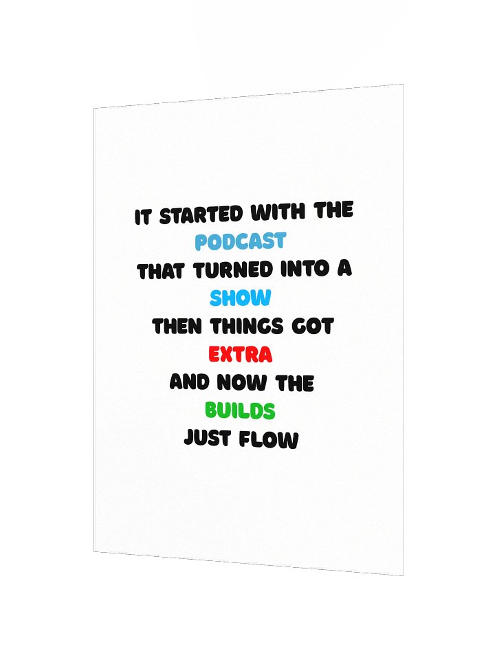 The TDW Story Poster product image (2)