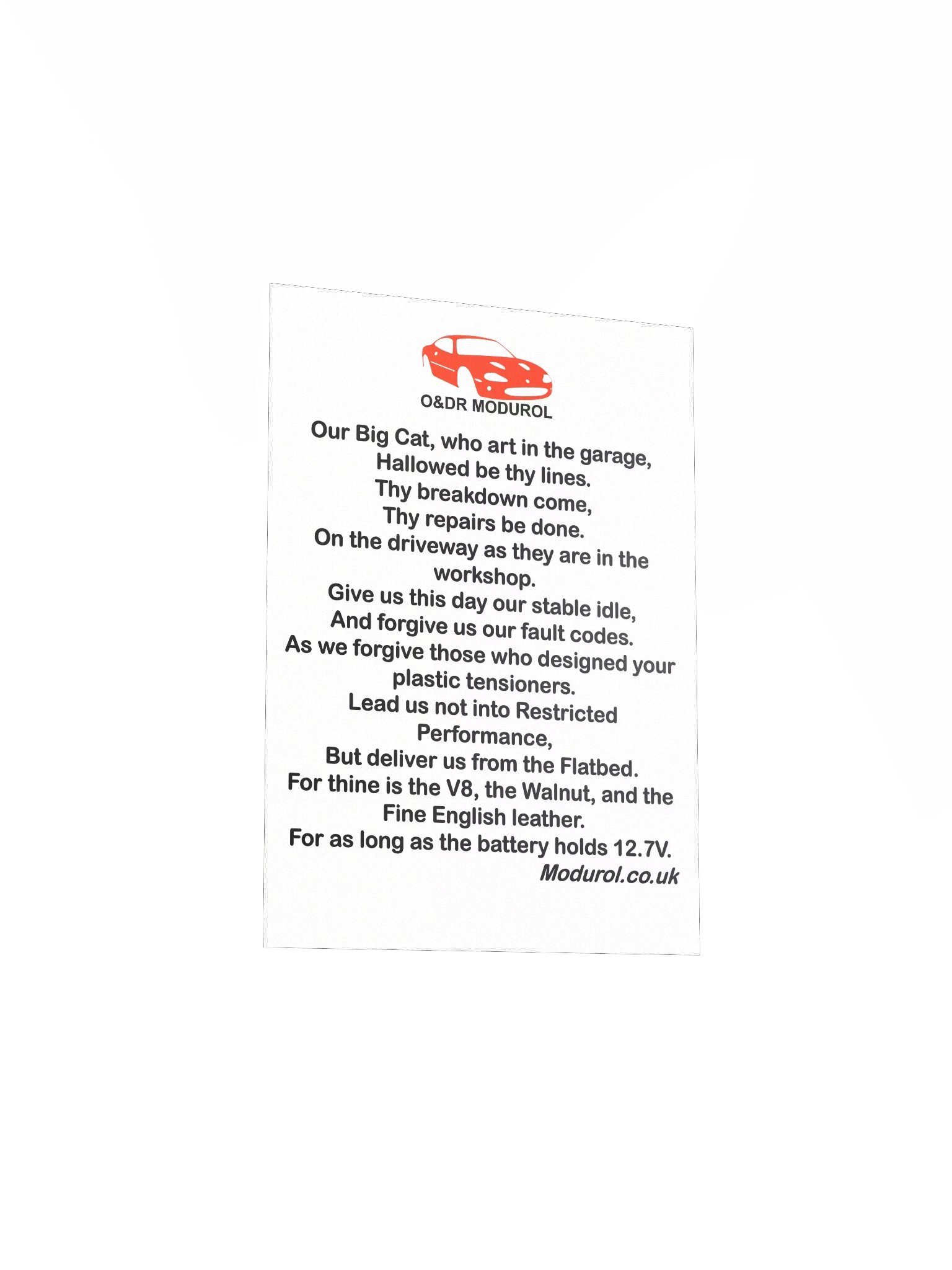 Modurol Premier Contributor - Big Cat Prayer Poster product image (3)
