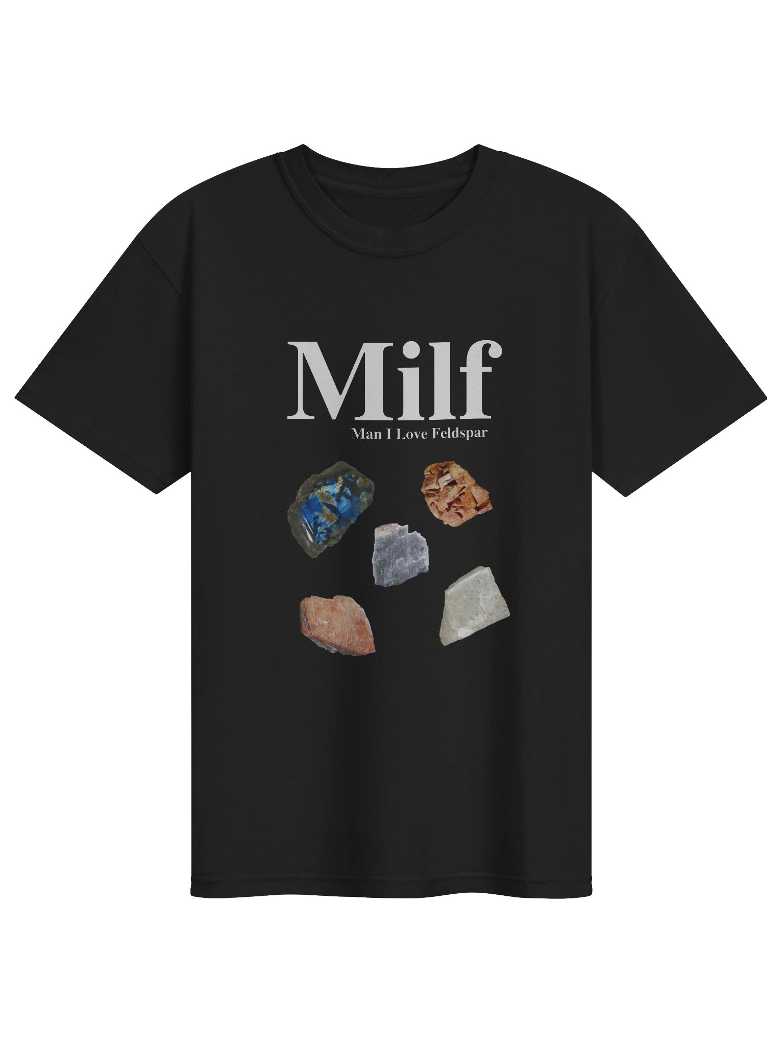 MILF mineral samples black regular tee product image (7)