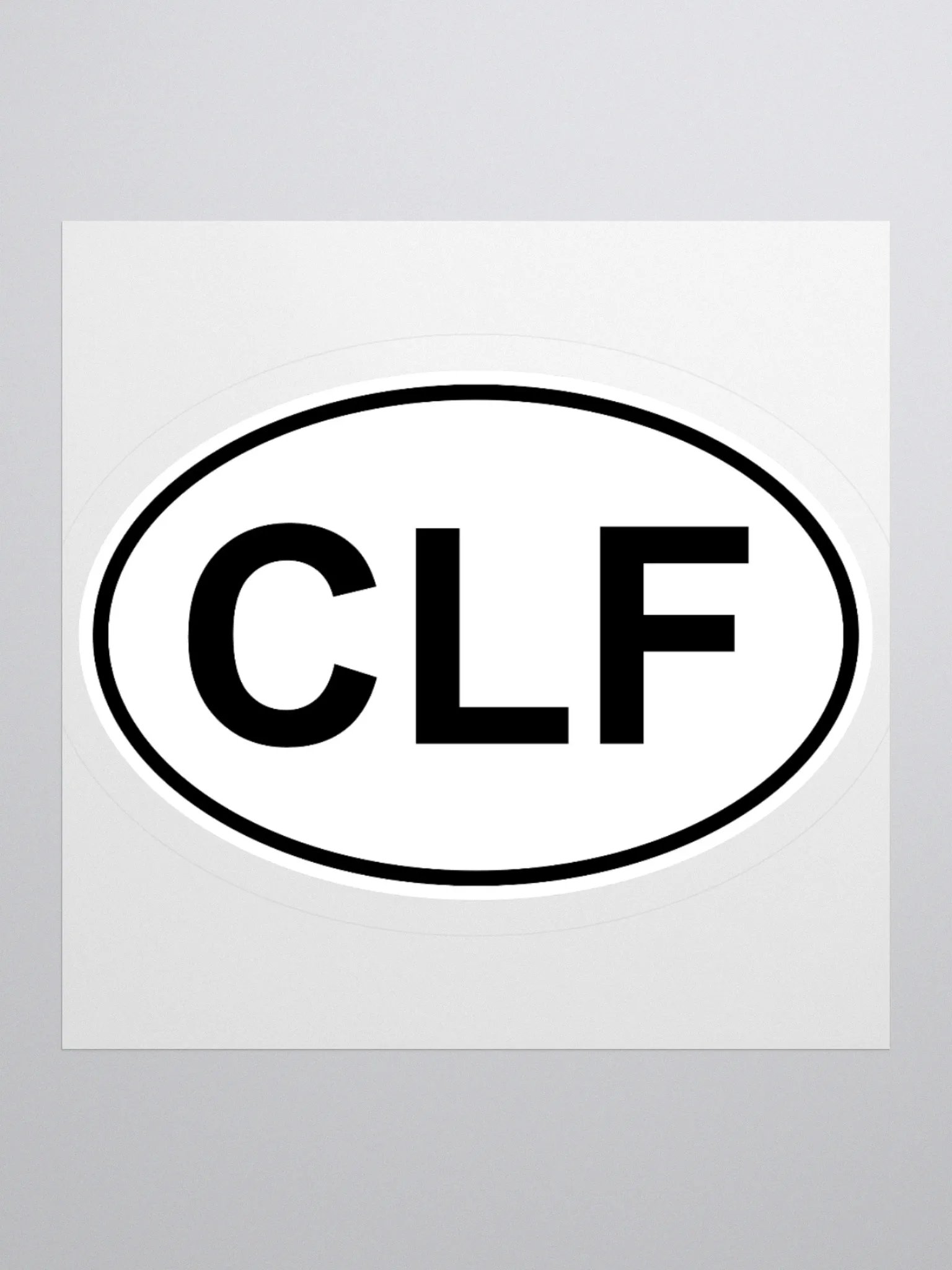 CLF Oval Sticker product image (1)
