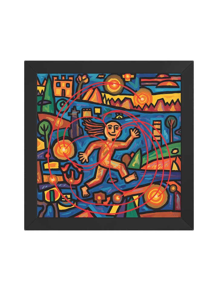 Run the Daily Turmoil – Framed Matte Art Poster product image (1)