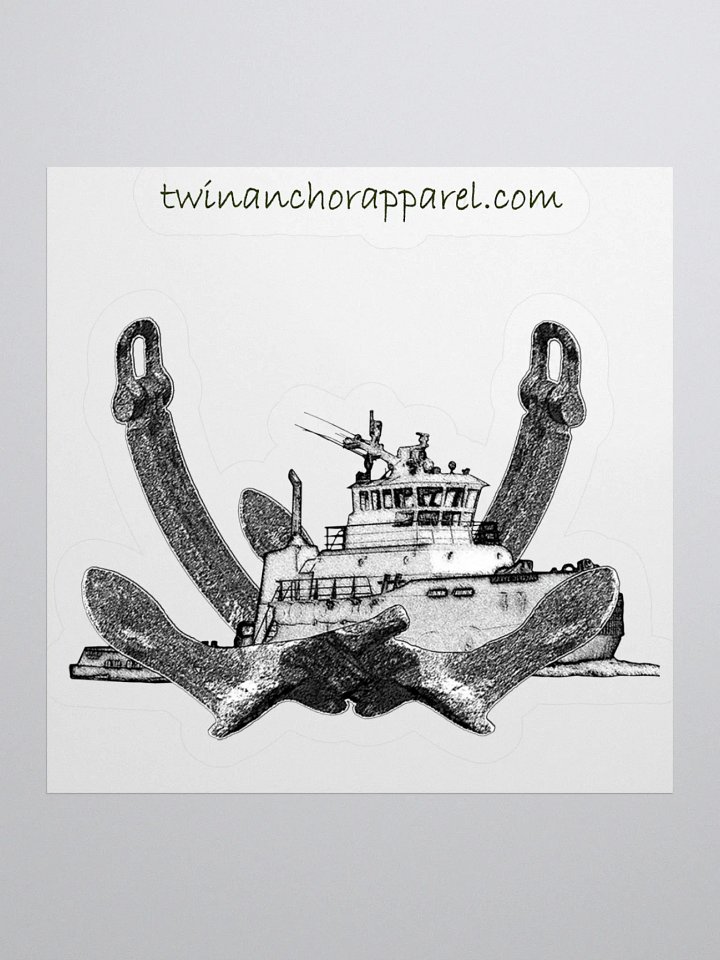 Twin Anchor Titan tug Kiss Cut Stickers product image (2)