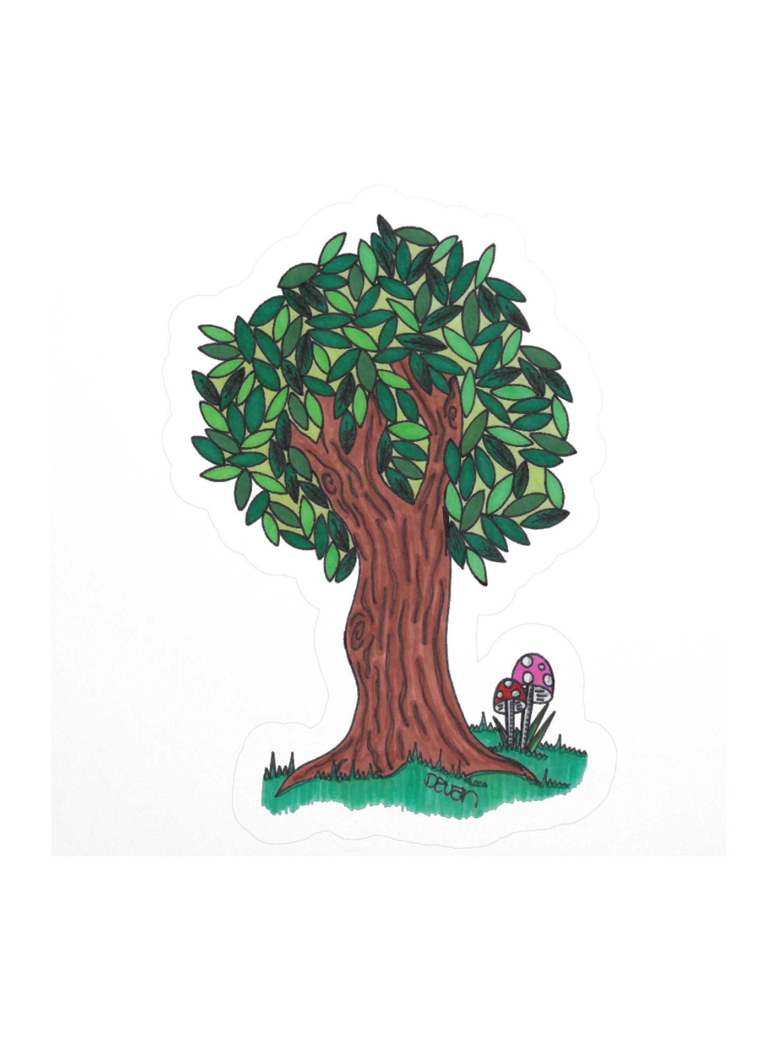 Leafy Tree Sticker product image (1)