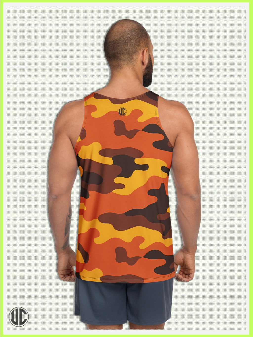 Savage Sunset Orange Camo – Men’s Tank Top product image (2)