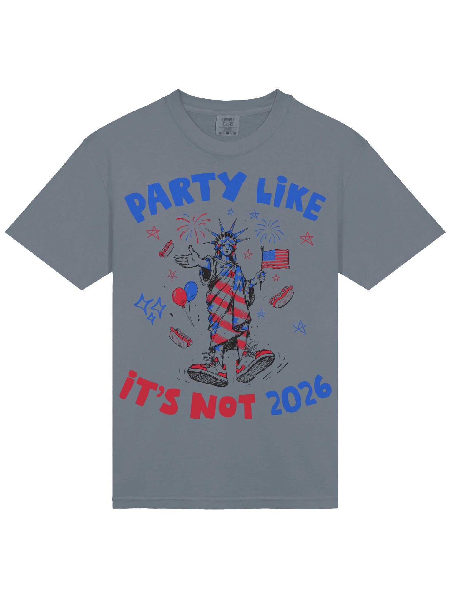 Anti Trump Party Like It's Not 2026, Political Satire, USA 250 Bday Shirt product image (28)