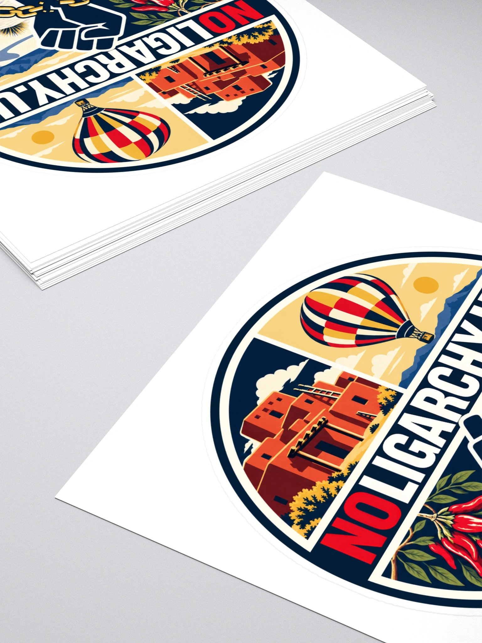 New Mexico NOLIGARCHY.US sticker product image (4)