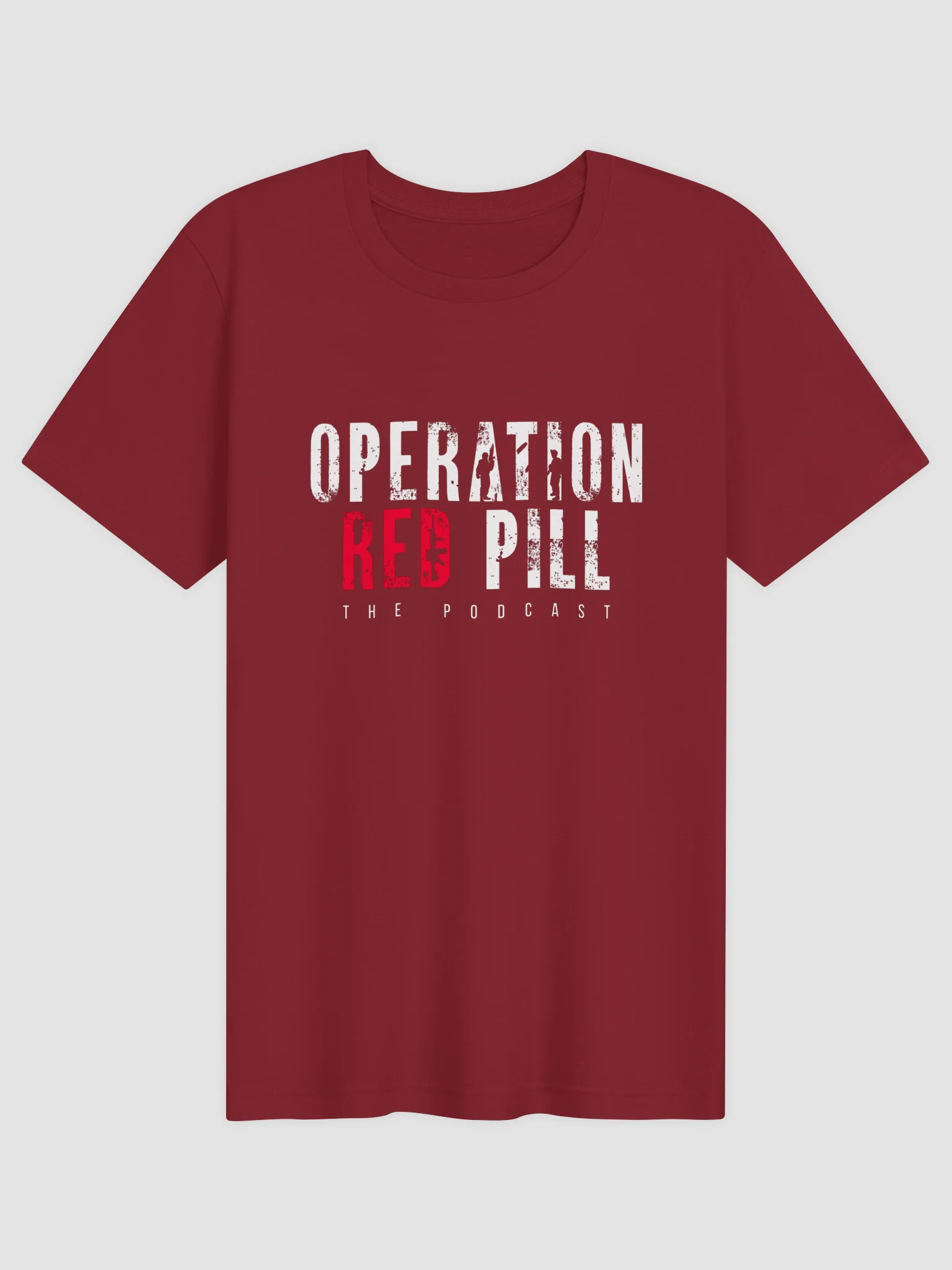 Operation Red Pill T-shirt (White Lettering) product image (1)