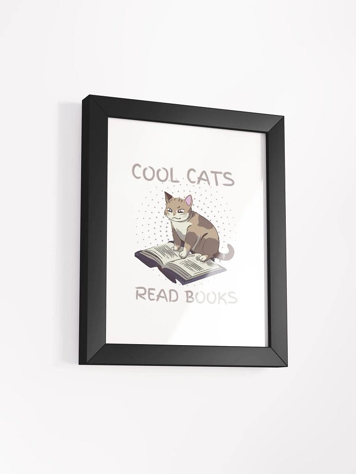 Cool Cats Read Books Framed Poster product image (40)