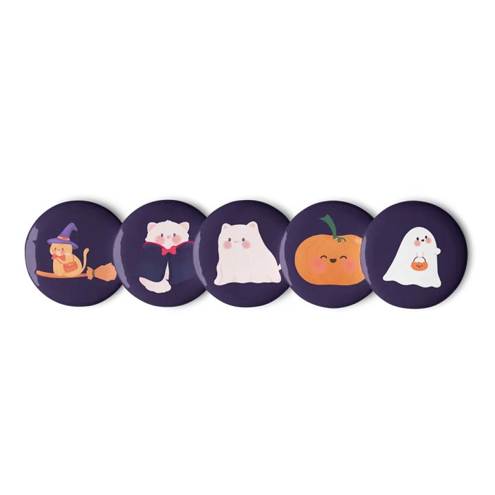 Cats & Treats Button Pins Set product image (2)