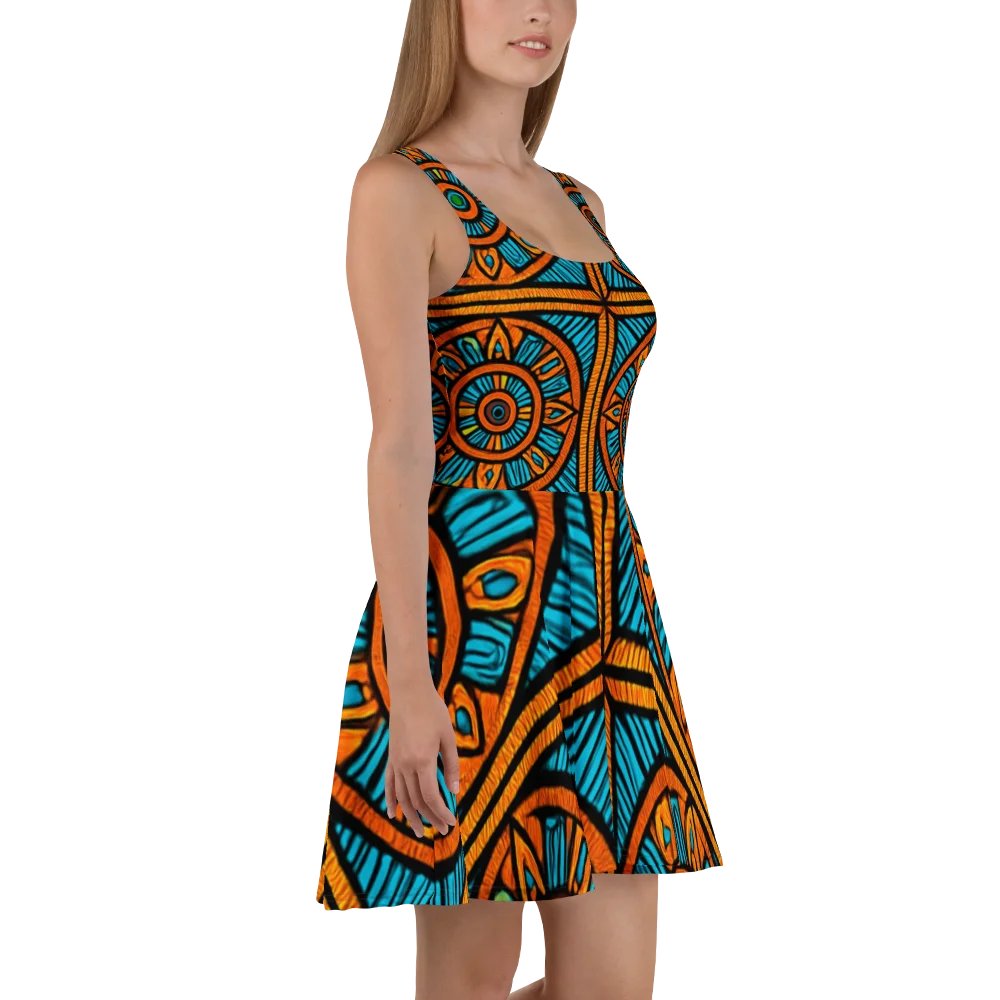 'Philius' Symmetric Mandalas Skater Dress product image (3)