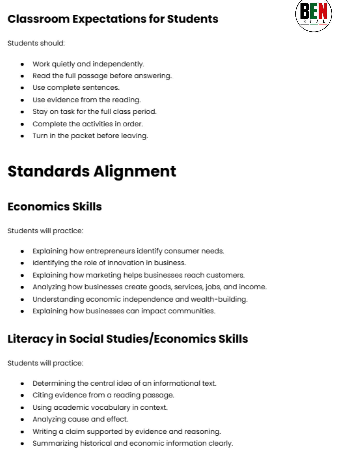 Black History 365 Sub Plan: Madam C.J. Walker: Entrepreneurship and Economic Independence| Middle School Economics| 60-Minute Lesson product image (2)