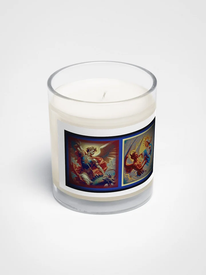 Saint Michael and the Blessed Virgin Mary Candle product image (2)