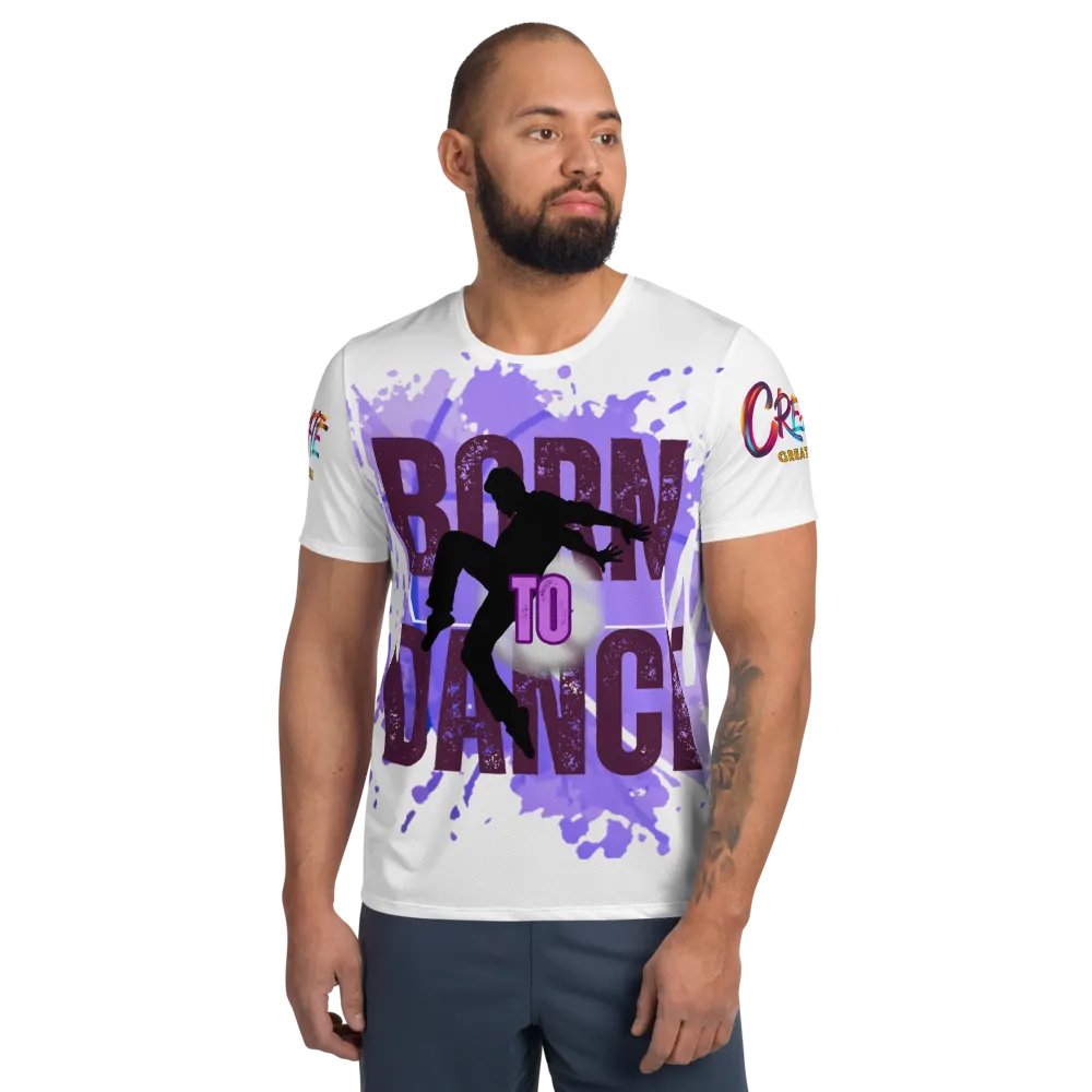 Born to Dance His Silhouette Huge Print Athletic Tee product image (1)