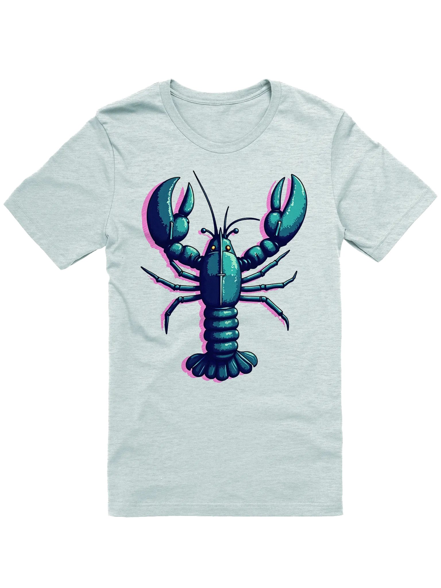 Glitch Pixelated Lobster Unisex T-Shirt product image (2)