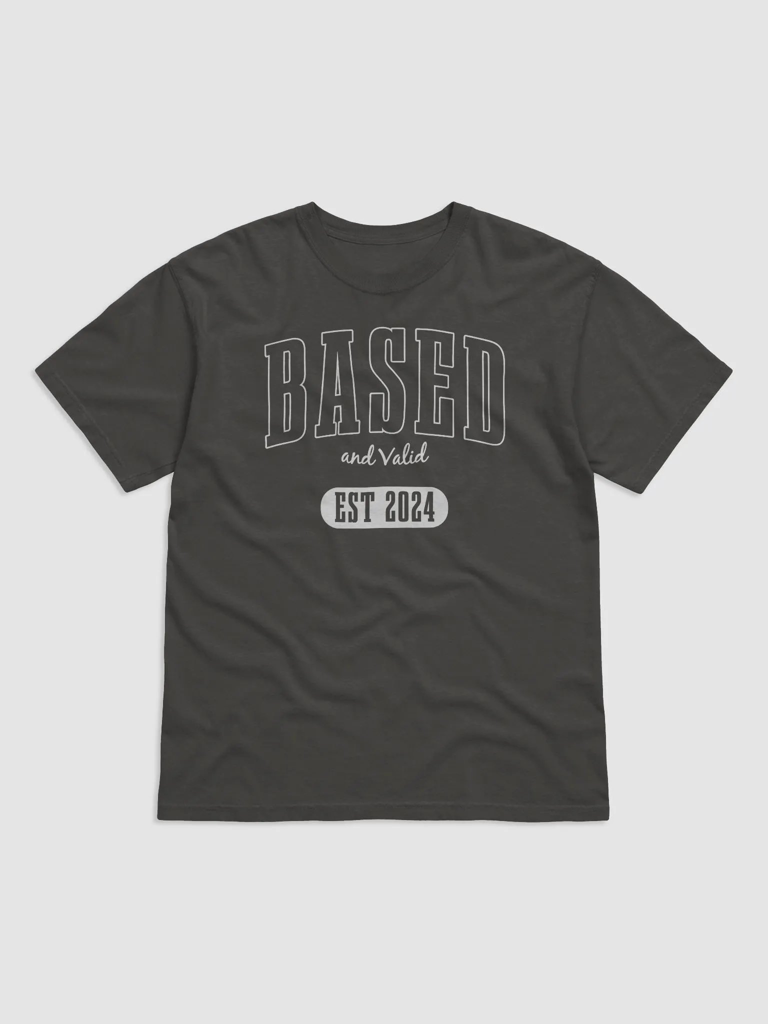 Based and Valid Shirt - Charcoal Gray product image (1)
