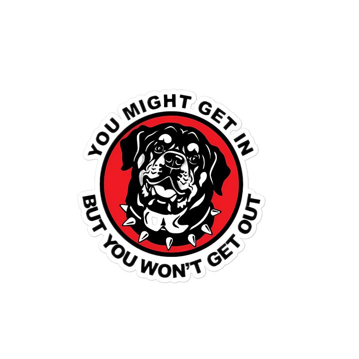 Guardian Rottweiler Kiss-Cut Sticker product image (2)