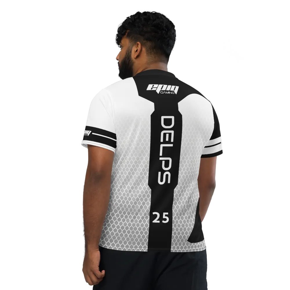 White "Delps" Elite Pro Jersey - EpiQ Black product image (3)