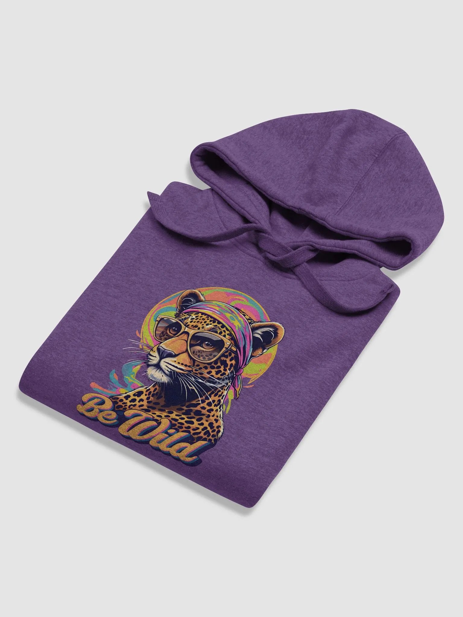 Groovy Be Wild Psychedelic Leopard Hoodie product image (6)