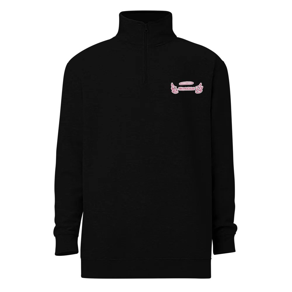 ANGELIC (pink bubble design) embroidered quarter zip product image (2)
