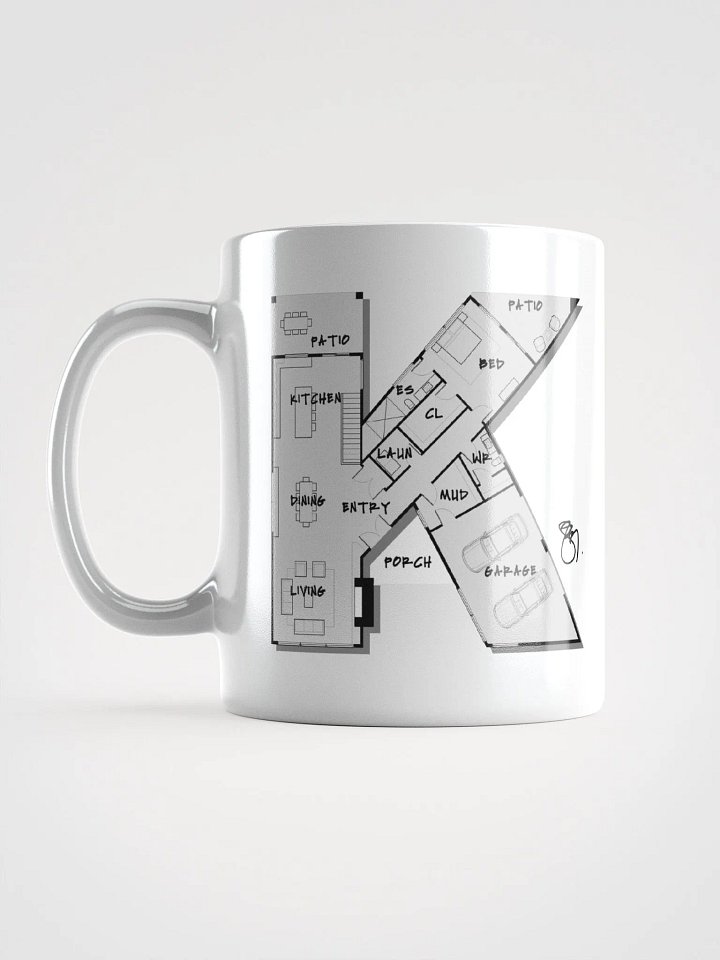 Alphabet Floor Plan Mug - K product image (1)