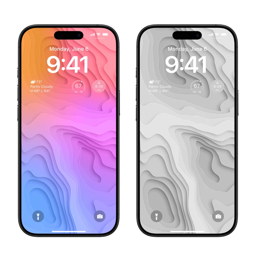 Gradient Topography Wallpaper Pack product image (2)