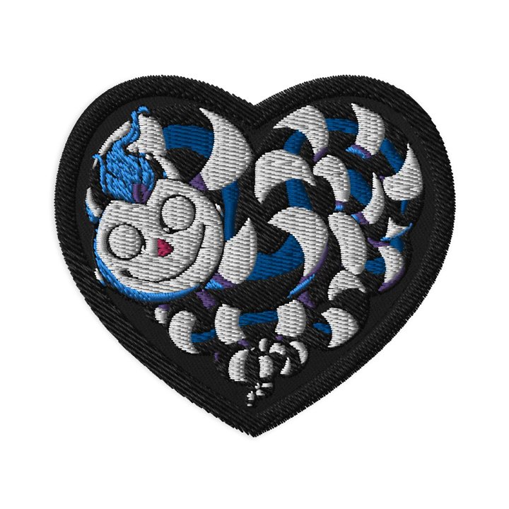 Heart Worm Embroidered Patch product image (1)